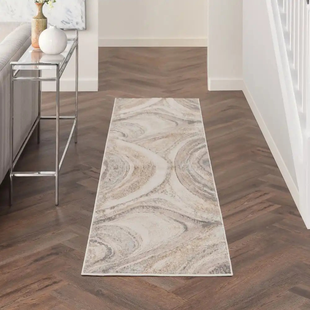 Brushstrokes BSK03 Cream Grey Rug RS