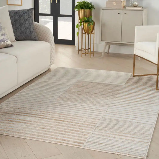 Brushstrokes BSK04 Beige Silver 1 Rug RS