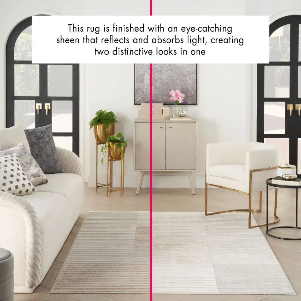 Brushstrokes BSK04 Beige Silver 1 Rug RS