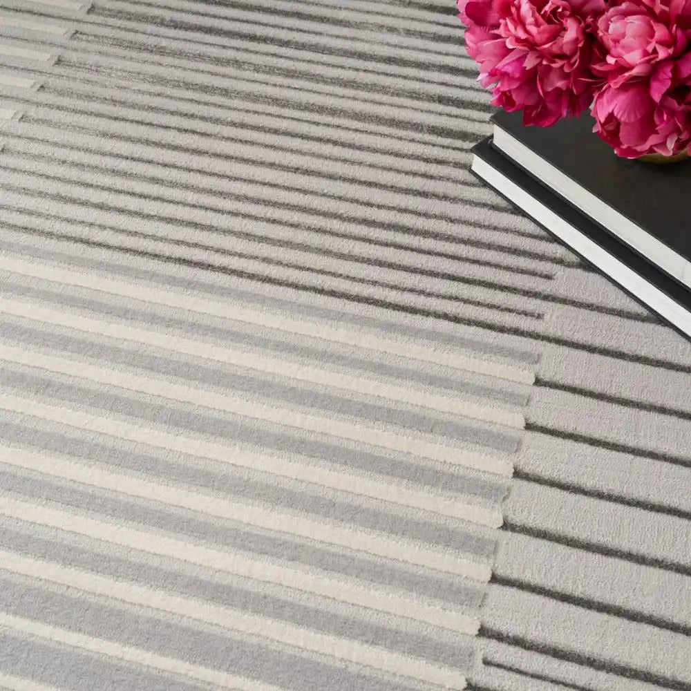 Brushstrokes BSK04 Silver Grey Rug RS