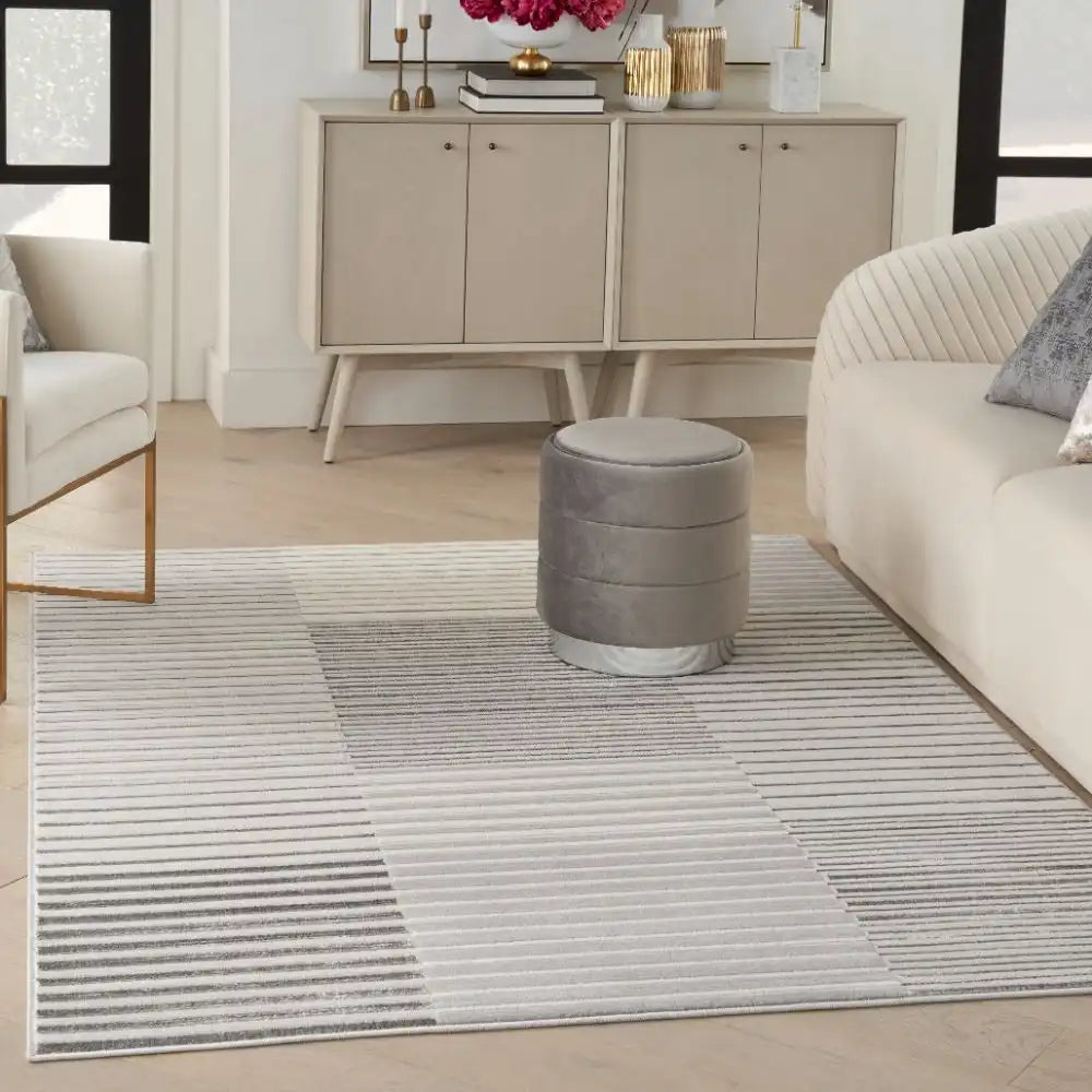 Brushstrokes BSK04 Silver Grey Rug RS