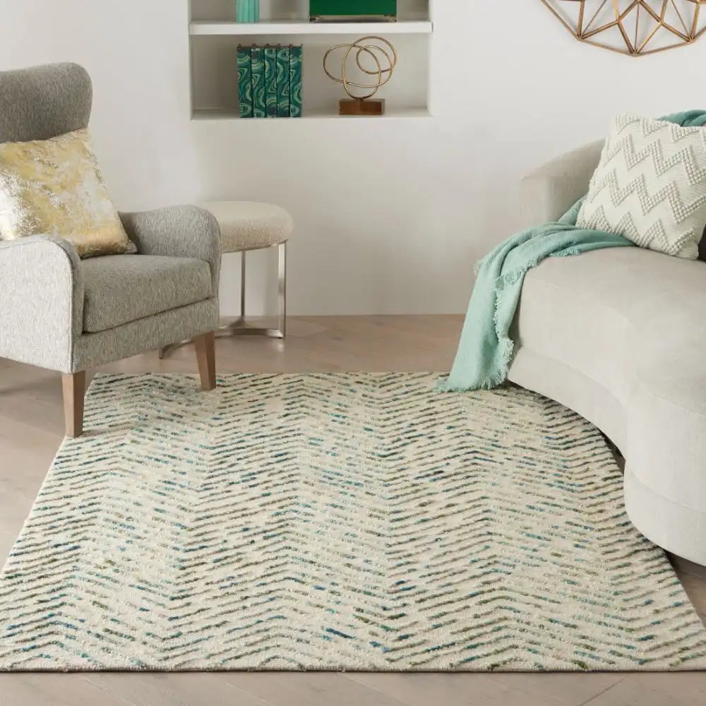 Colorado CLR02 Ivory Green Rug RS
