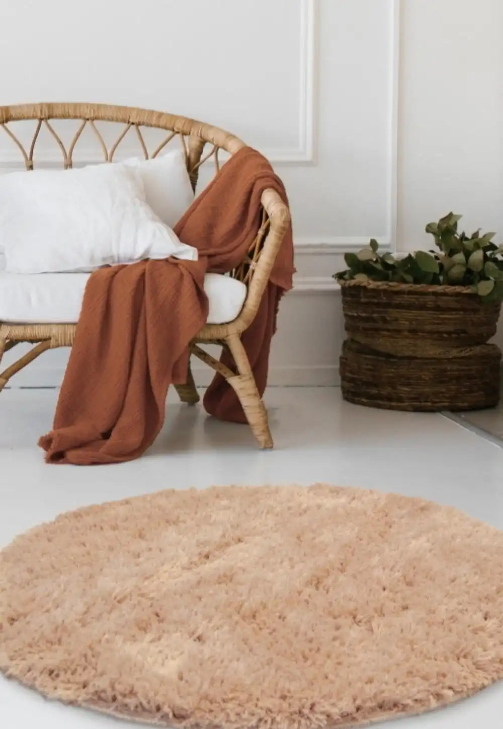 Soft Washable COSY CHAMPAGNE Rug RS