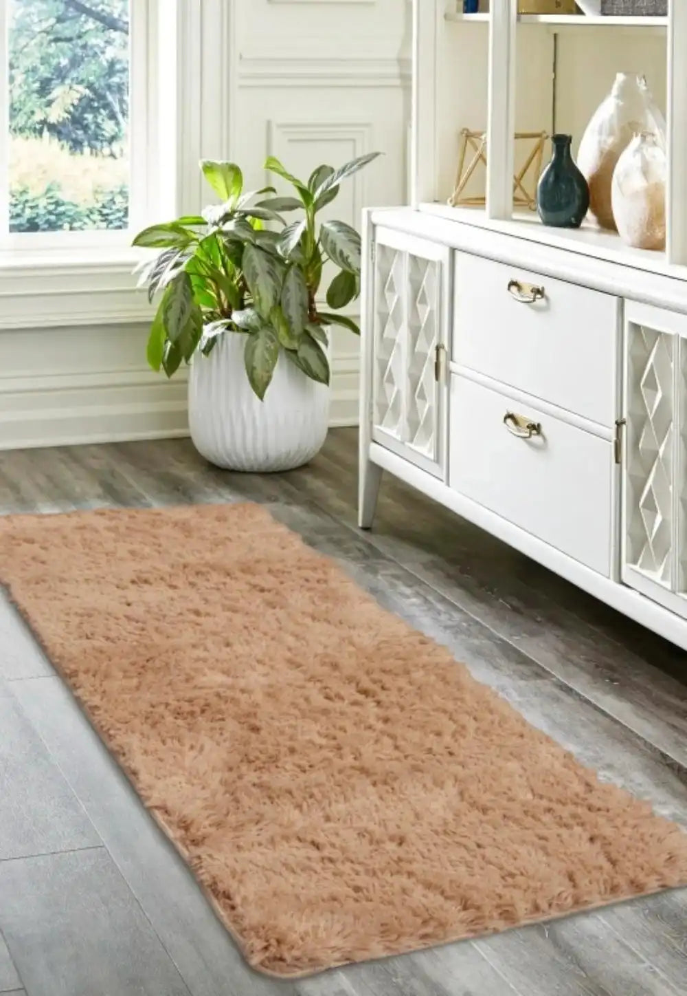Soft Washable COSY CHAMPAGNE Rug RS