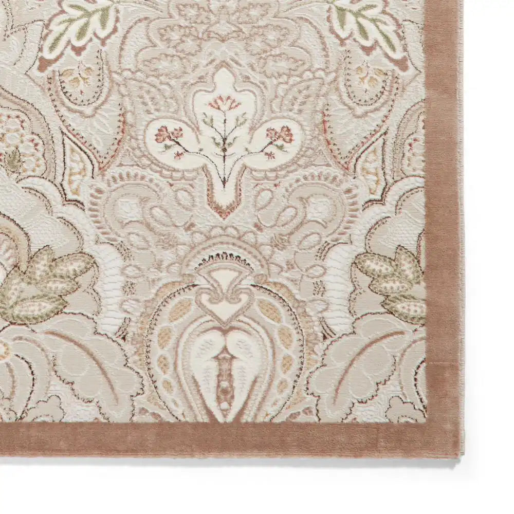 Laurence Llewelyn-Bowen Damask Bronze Rug RS