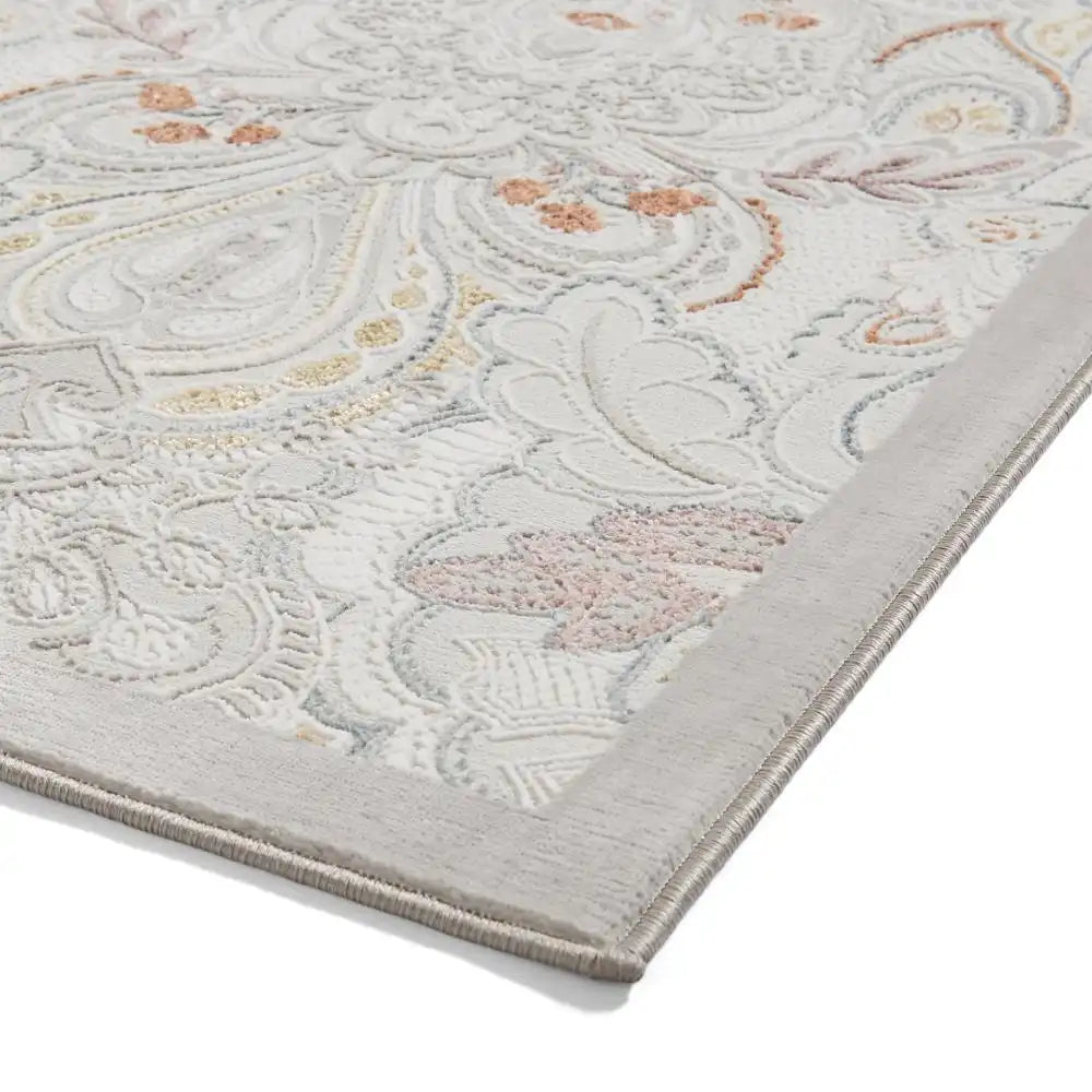 Laurence Llewelyn-Bowen Damask Pearl Rug RS