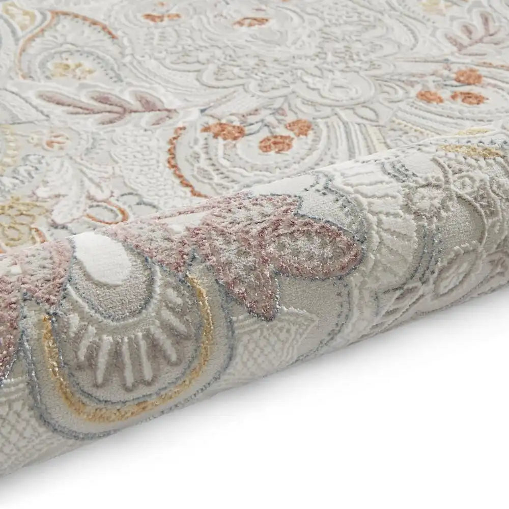 Laurence Llewelyn-Bowen Damask Pearl Rug RS