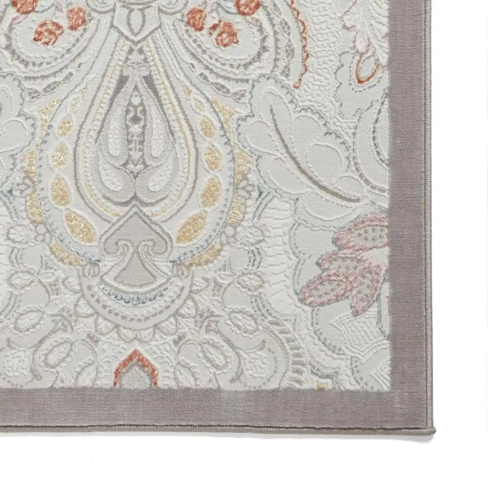 Laurence Llewelyn-Bowen Damask Pearl Rug RS