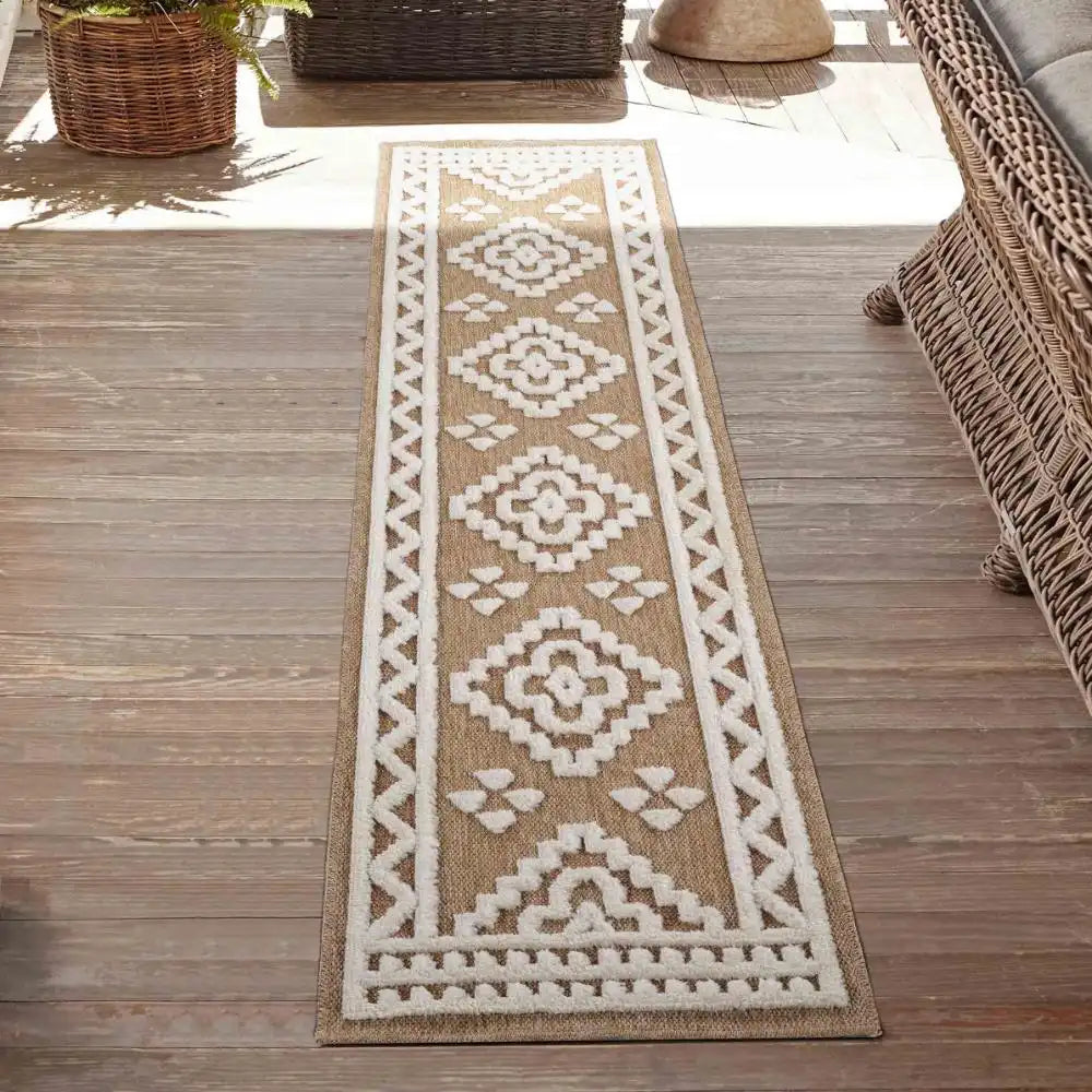Harper Outdoor Aztec Cream Rug