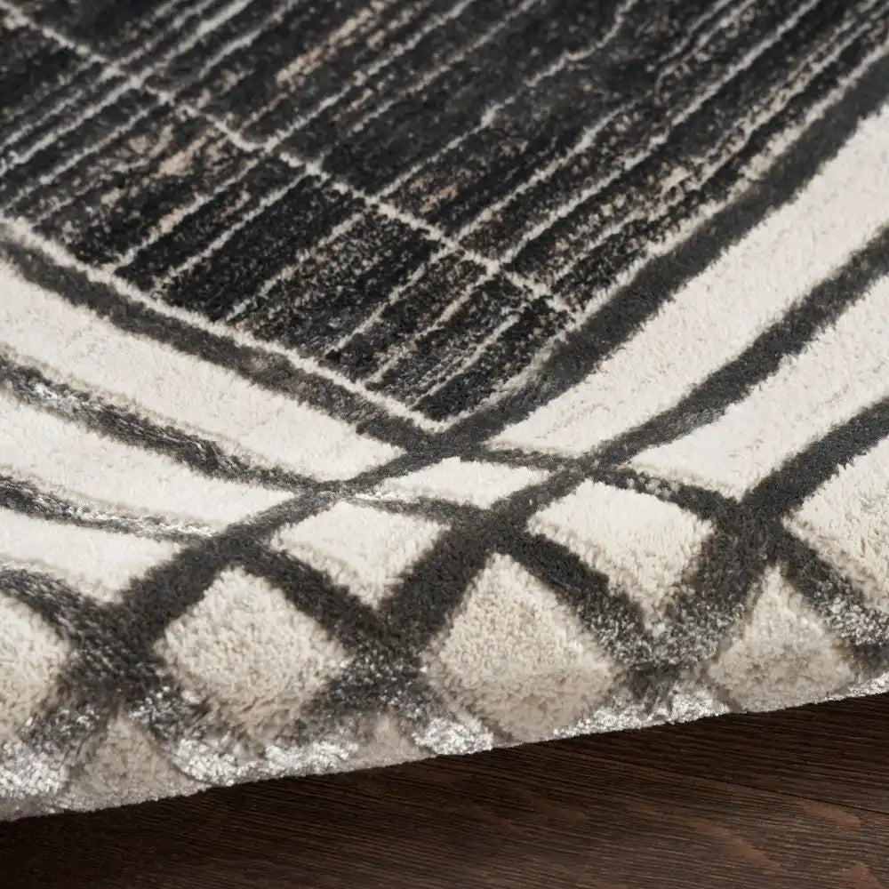 Desire Nourison DSR01 CHARCOAL SILVER Rug RS