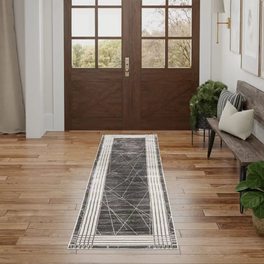 Desire Nourison DSR01 CHARCOAL SILVER Rug RS