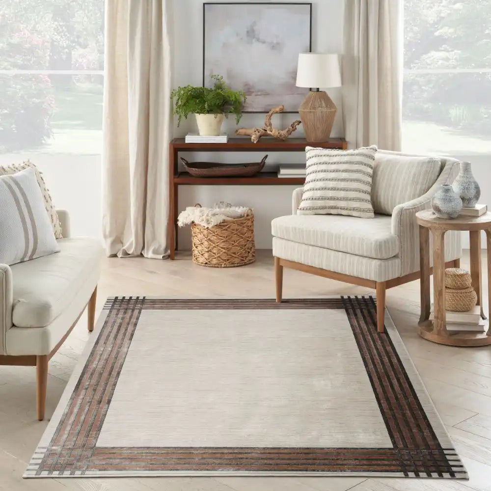 Desire Nourison DSR01 IVORY SILVER Rug RS