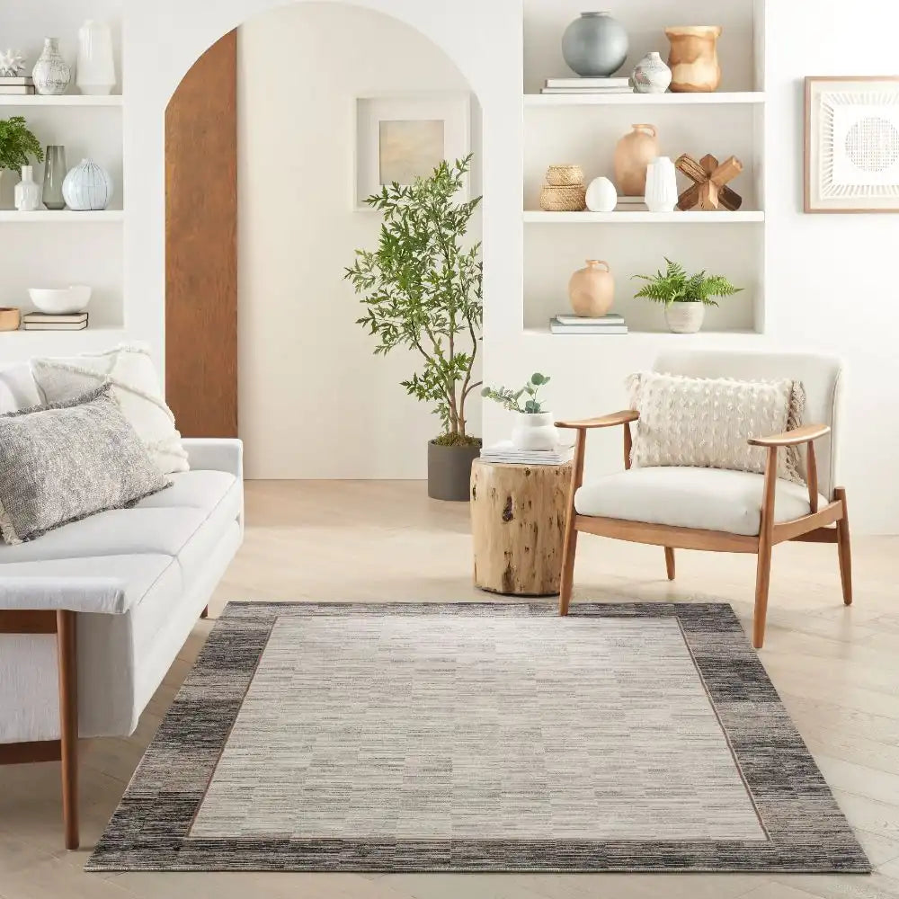 Desire Nourison DSR02 GREY BLACK Rug RS