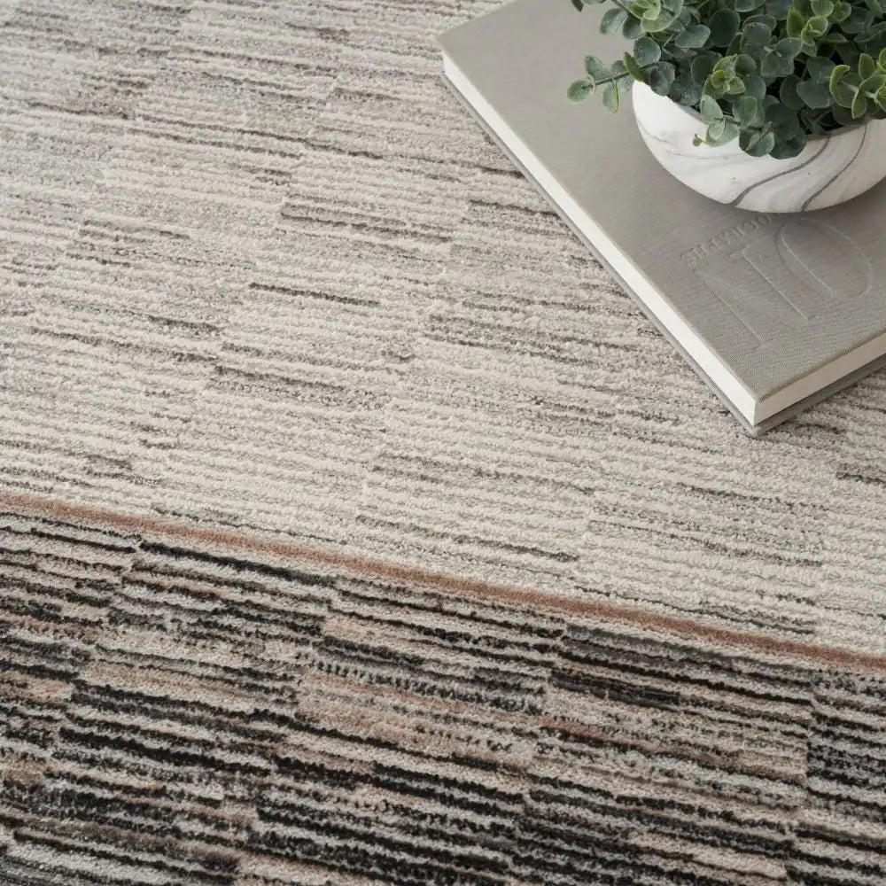 Desire Nourison DSR02 GREY BLACK Rug RS