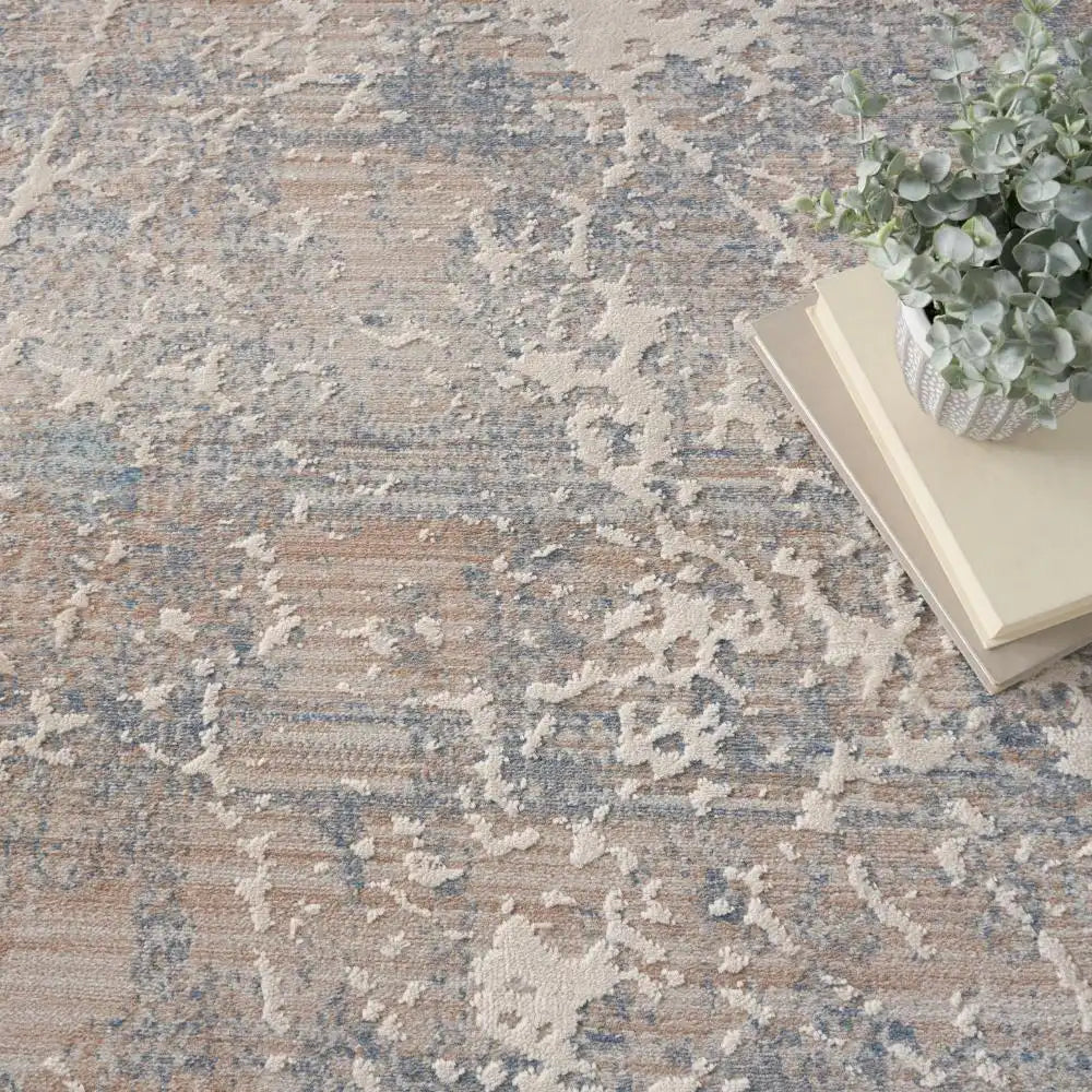 Exhale EXL02 Beige Blue Rug RS