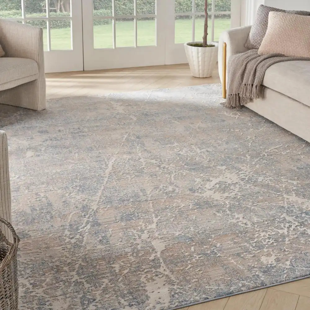 Exhale EXL02 Beige Blue Rug RS