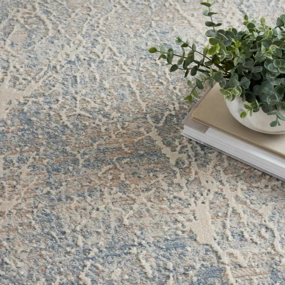 Exhale EXL02 Beige Blue Rug RS