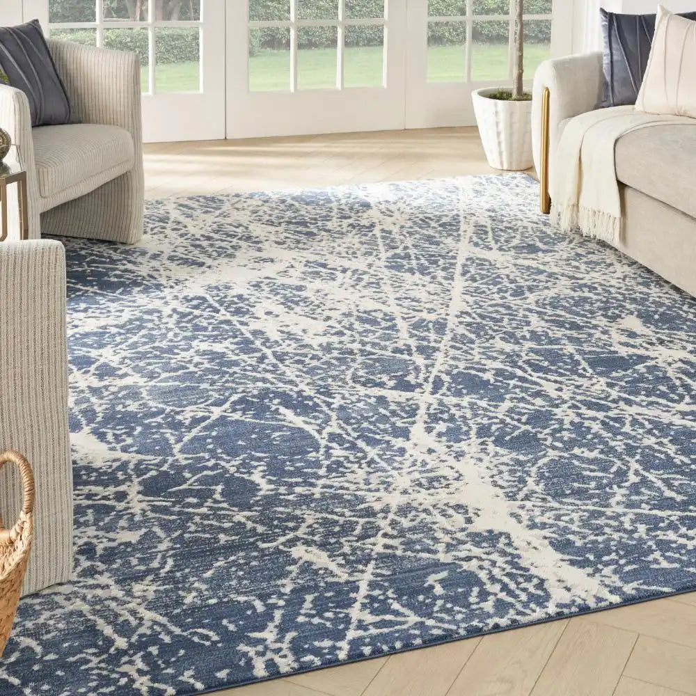 Exhale EXL02 Navy Ivory Rug RS