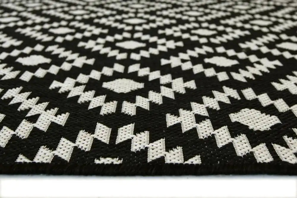 County Indoor Outdoor Genesis BLACK Rug RS
