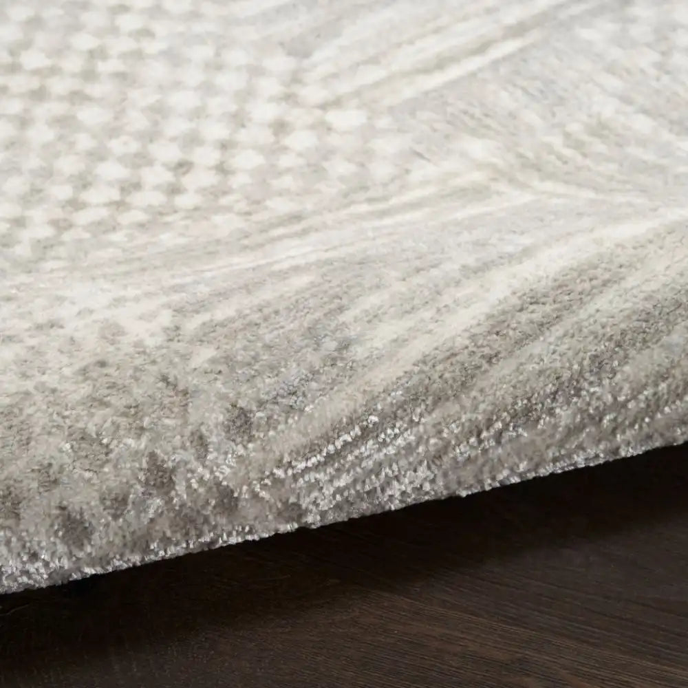 Glitz Nourison GLZ 09 Silver Grey Rug RS
