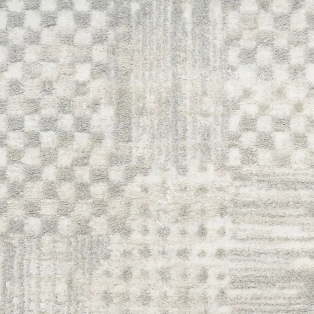 Glitz Nourison GLZ 09 Silver Grey Rug RS