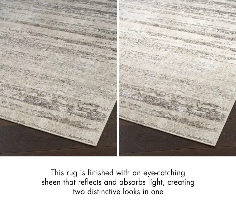 Glitz Nourison GLZ 10 Cream Grey Rug RS