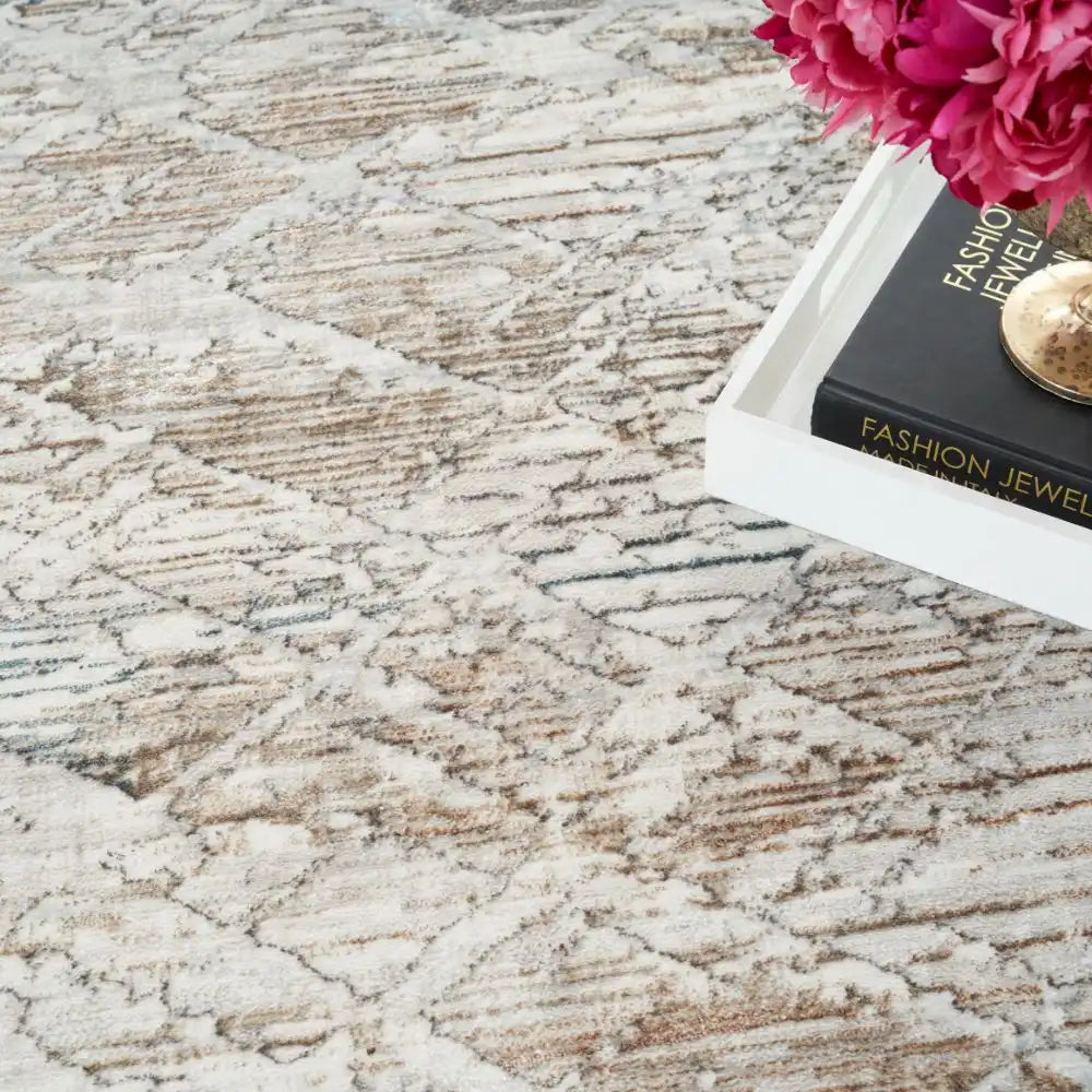 Glitz Nourison GLZ 11 Grey Rug RS
