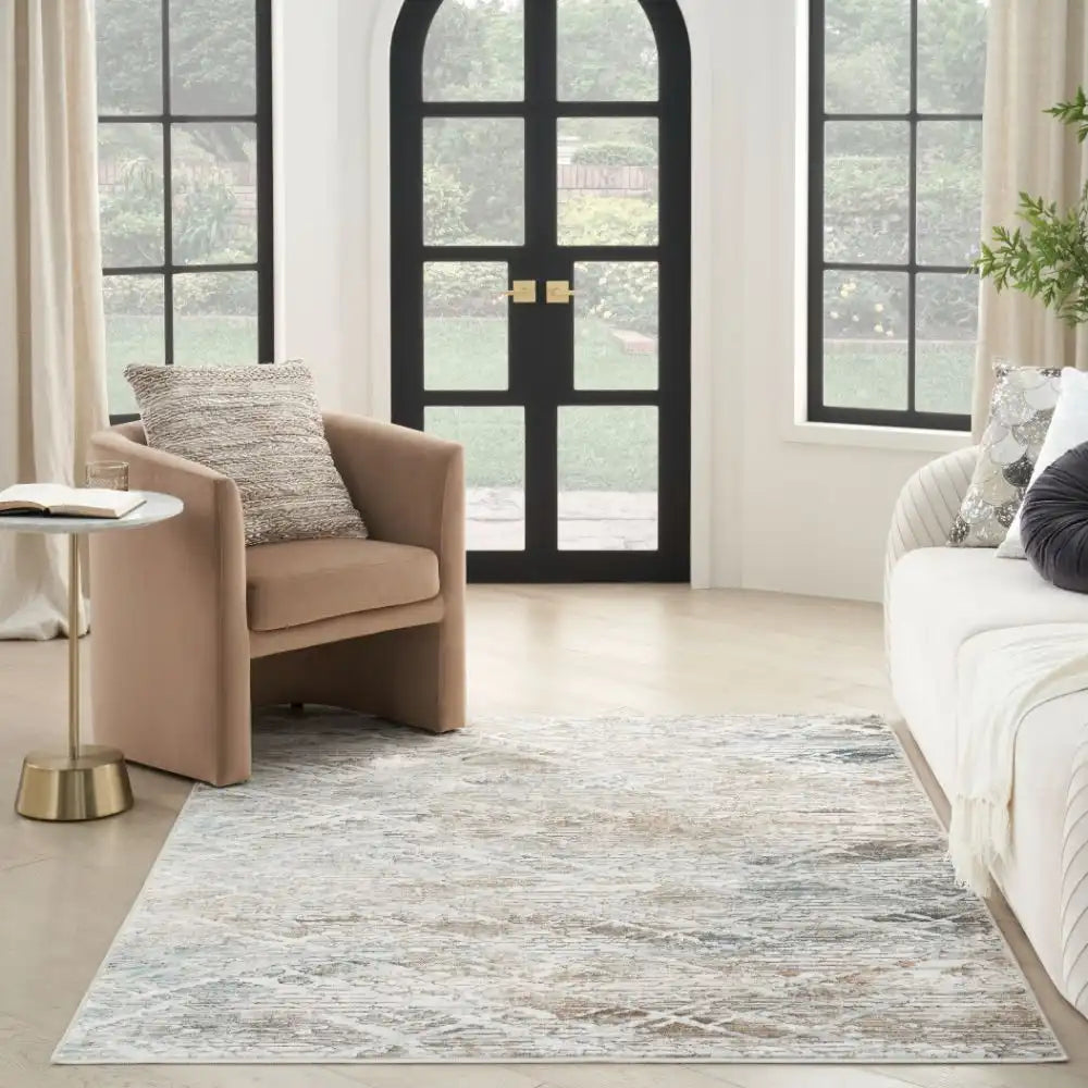 Glitz Nourison GLZ 11 Grey Rug RS