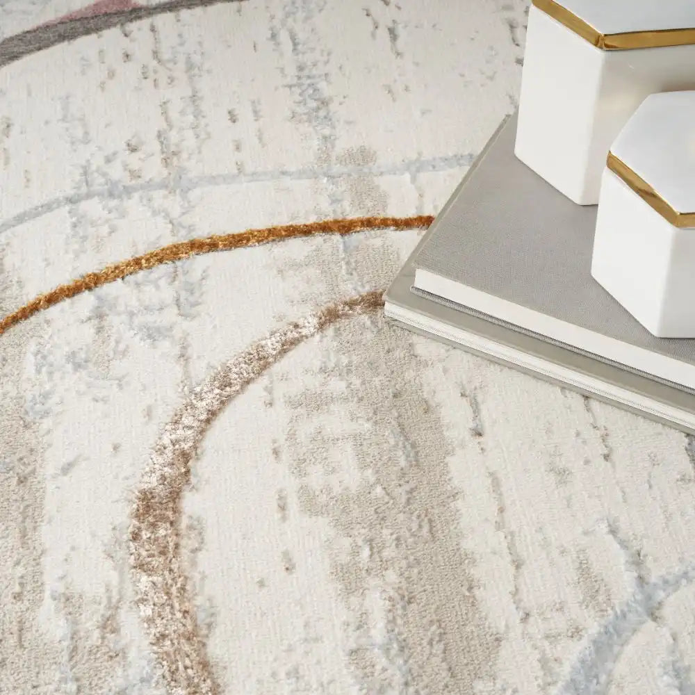 Glitz GLZ01 Ivory Multicolour Rug RS