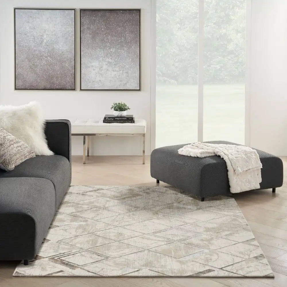 Glitz GLZ02 Ivory Grey Rug RS