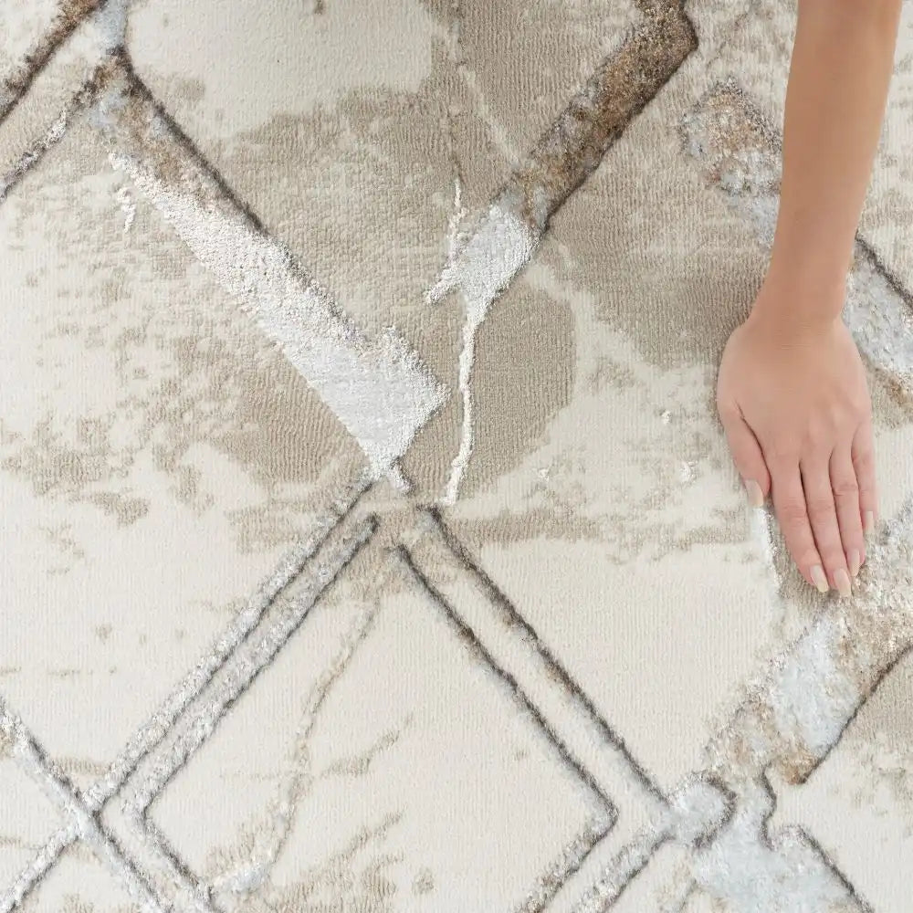 Glitz GLZ02 Ivory Grey Rug RS