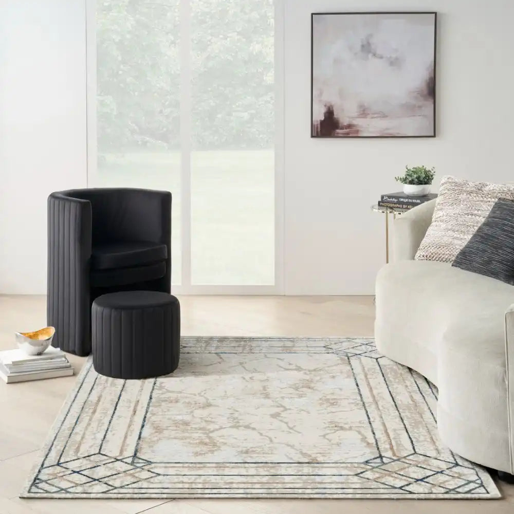 Glitz GLZ03 Ivory Taupe Rug RS