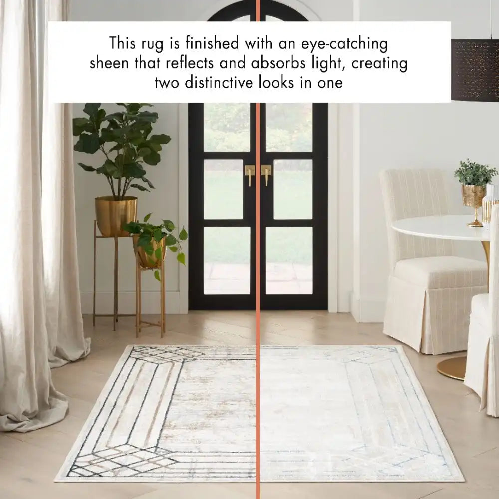 Glitz GLZ03 Ivory Taupe Rug RS