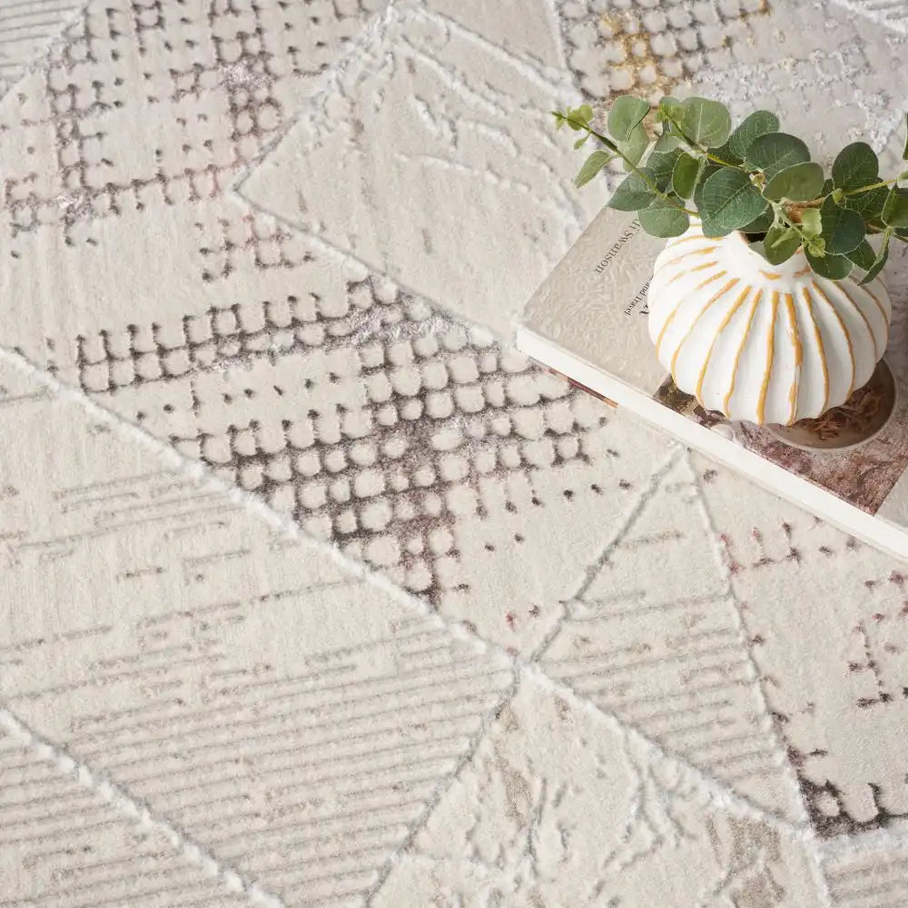 Glitz GLZ04 Ivory Multicolour Rug RS