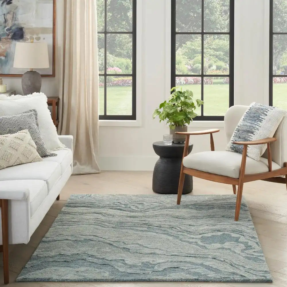 GRACEFUL GRU01 Blue Rug RS