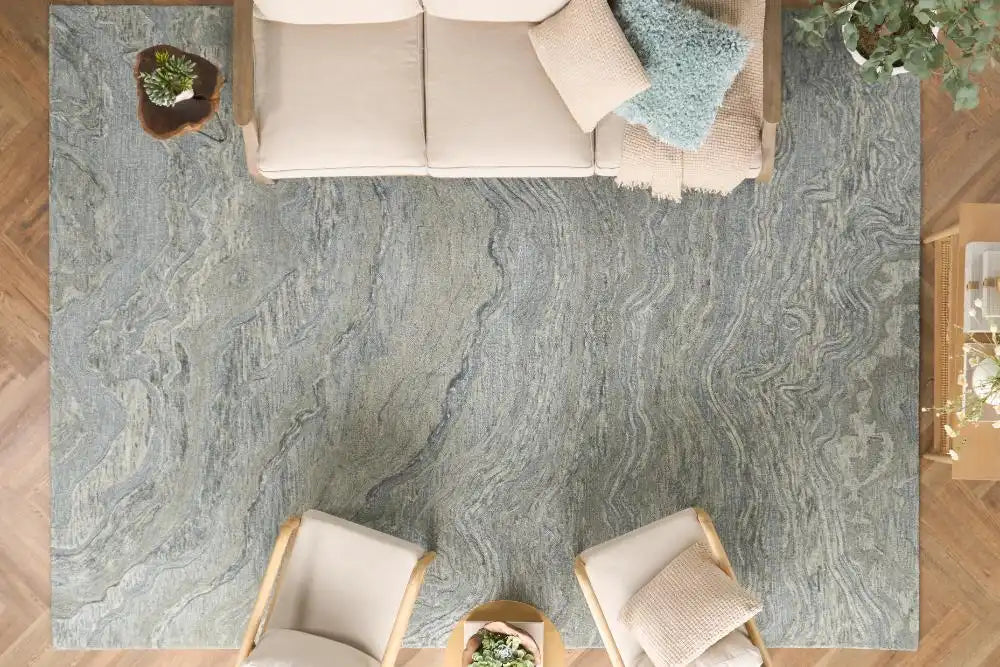 GRACEFUL GRU01 Blue Rug RS