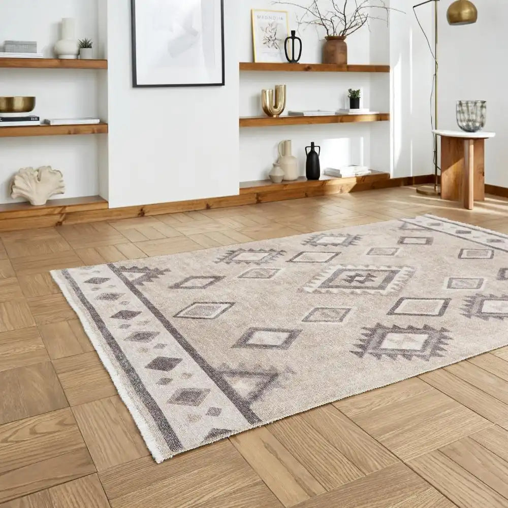 Whisper Think Washable H1066 Beige Rug RS