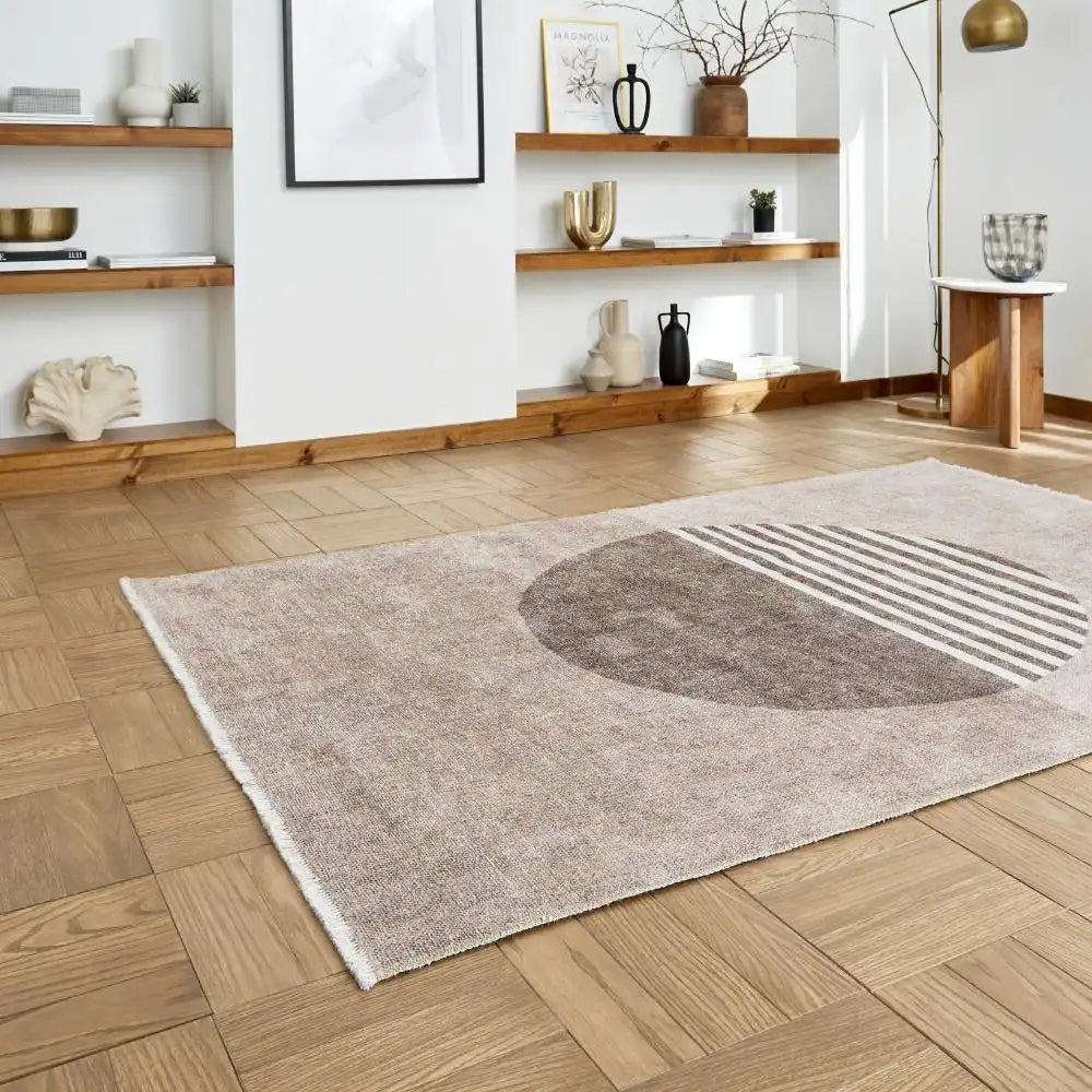 Whisper Think Washable H1067 Beige Rug RS