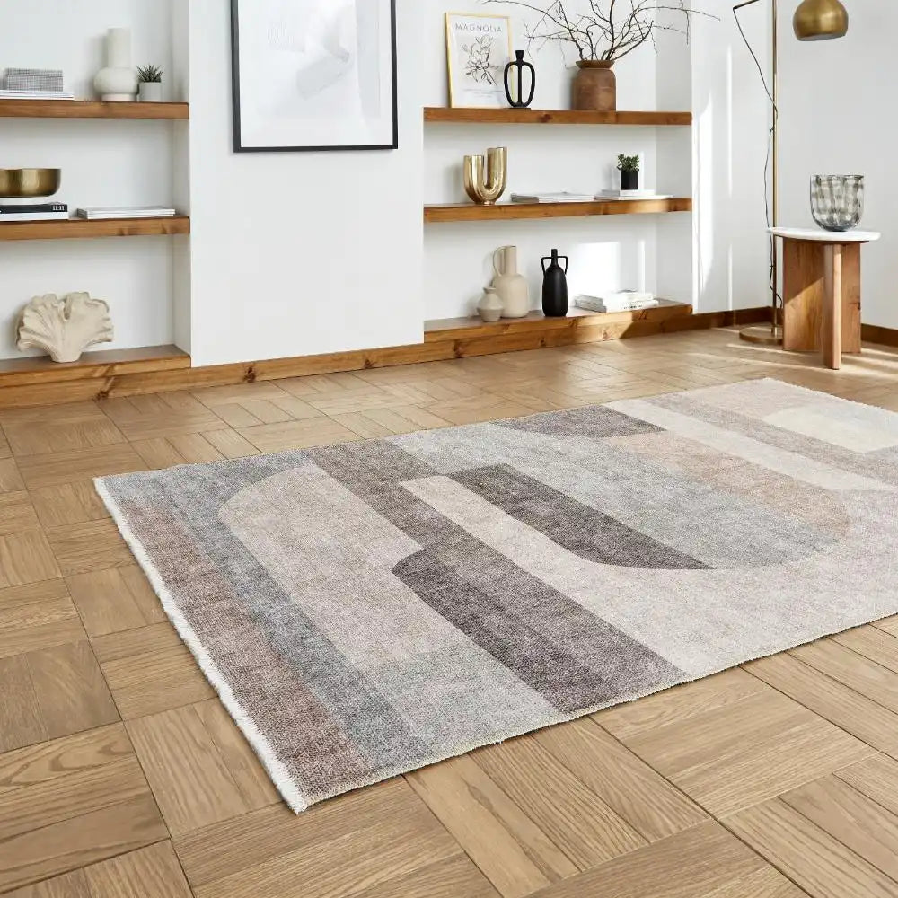 Whisper Think Washable H1068 Beige Rug RS