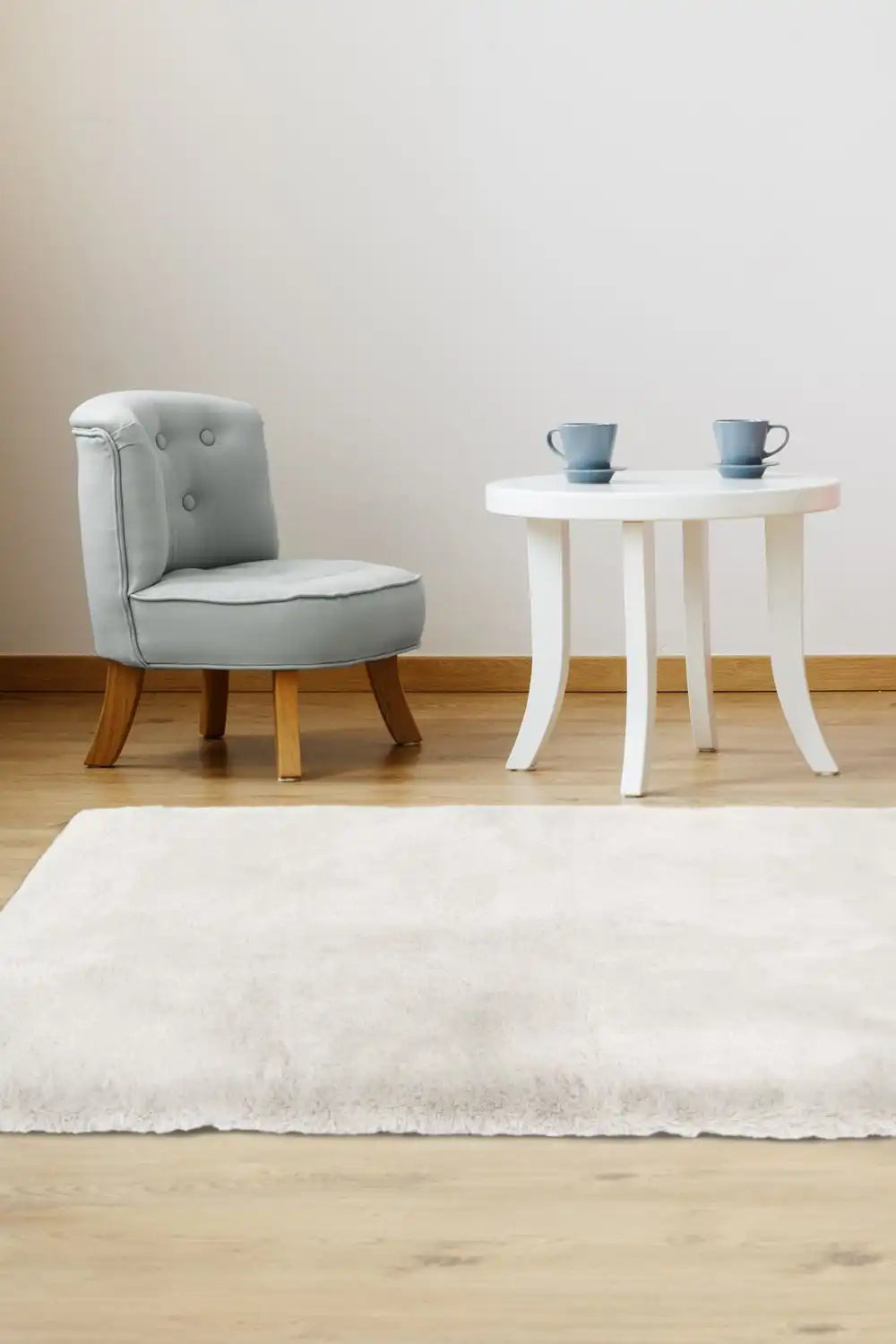 Luxury Faux Fur Melrose Ivory Rug RS