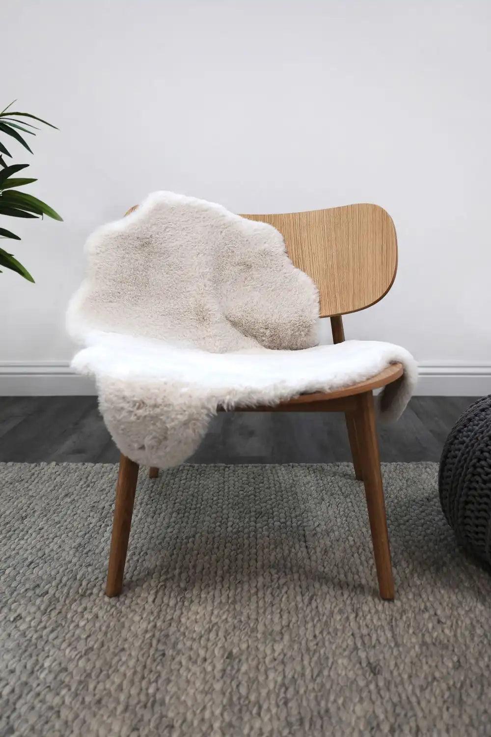 Luxury Faux Fur Melrose Ivory Rug RS