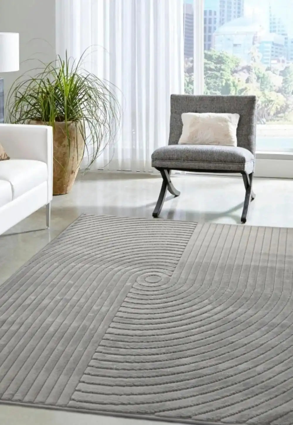 Malmo Indoor Outdoor KNOT GREY Rug RS