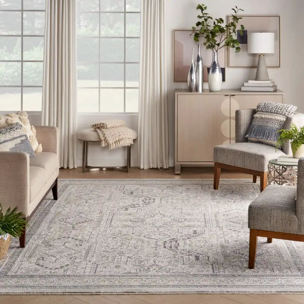 Lynx LNX01 Ivory Grey Blue Rug RS