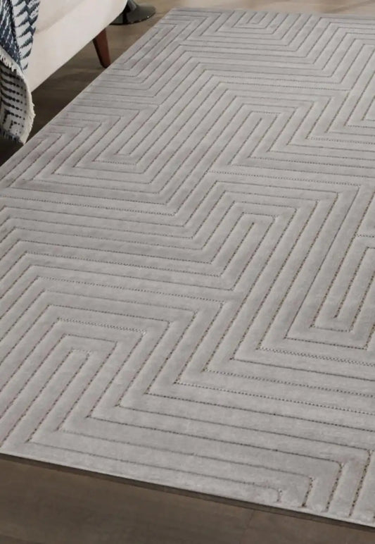 Malmo Indoor Outdoor MAZE GREY Rug RS
