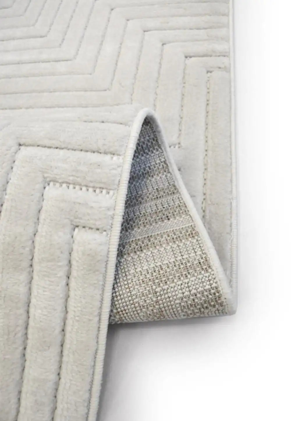 Malmo Indoor Outdoor MAZE WHITE Rug RS