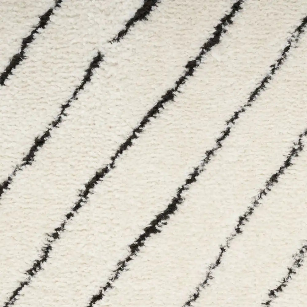 Modern Comfort MNC01 Ivory Black Rug RS