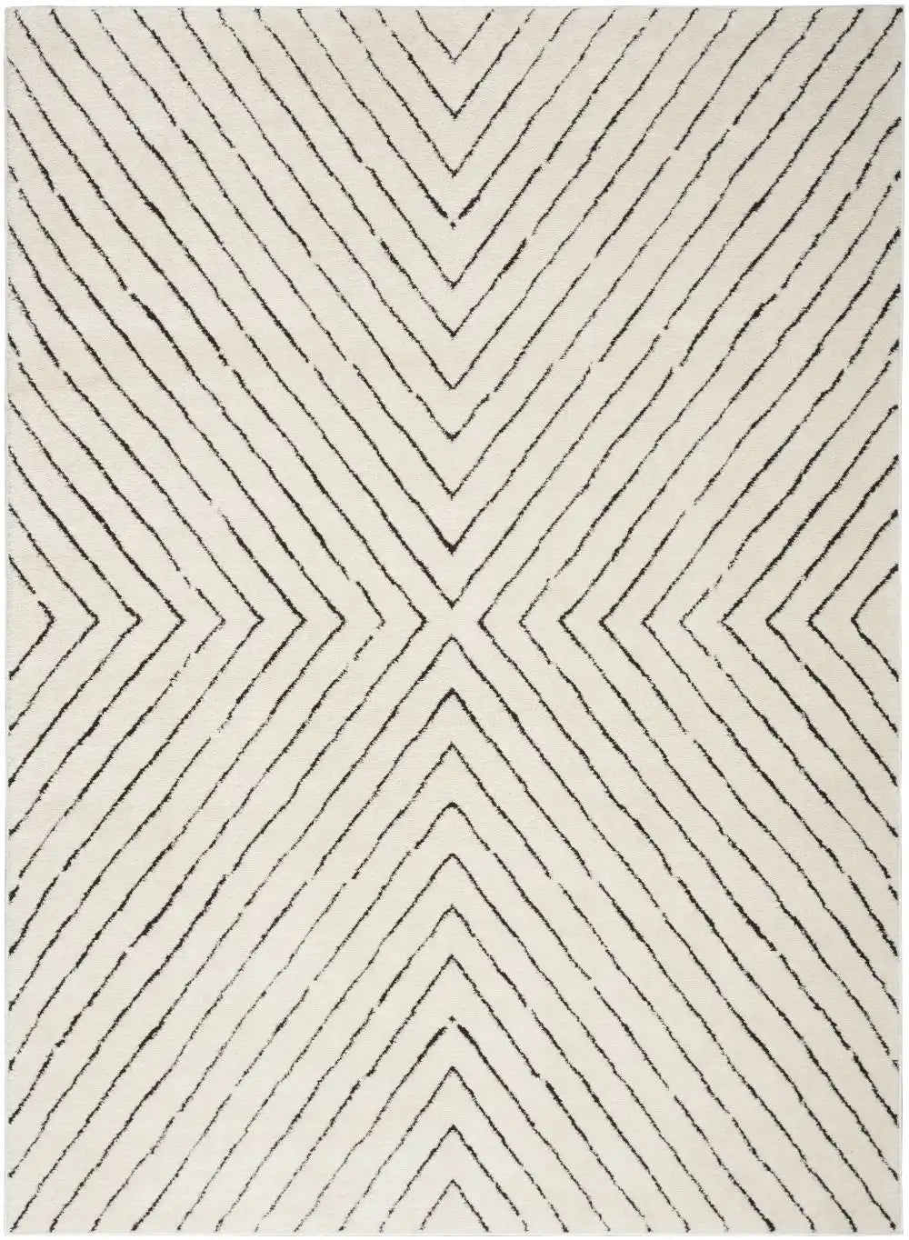 Modern Comfort MNC01 Ivory Black Rug RS