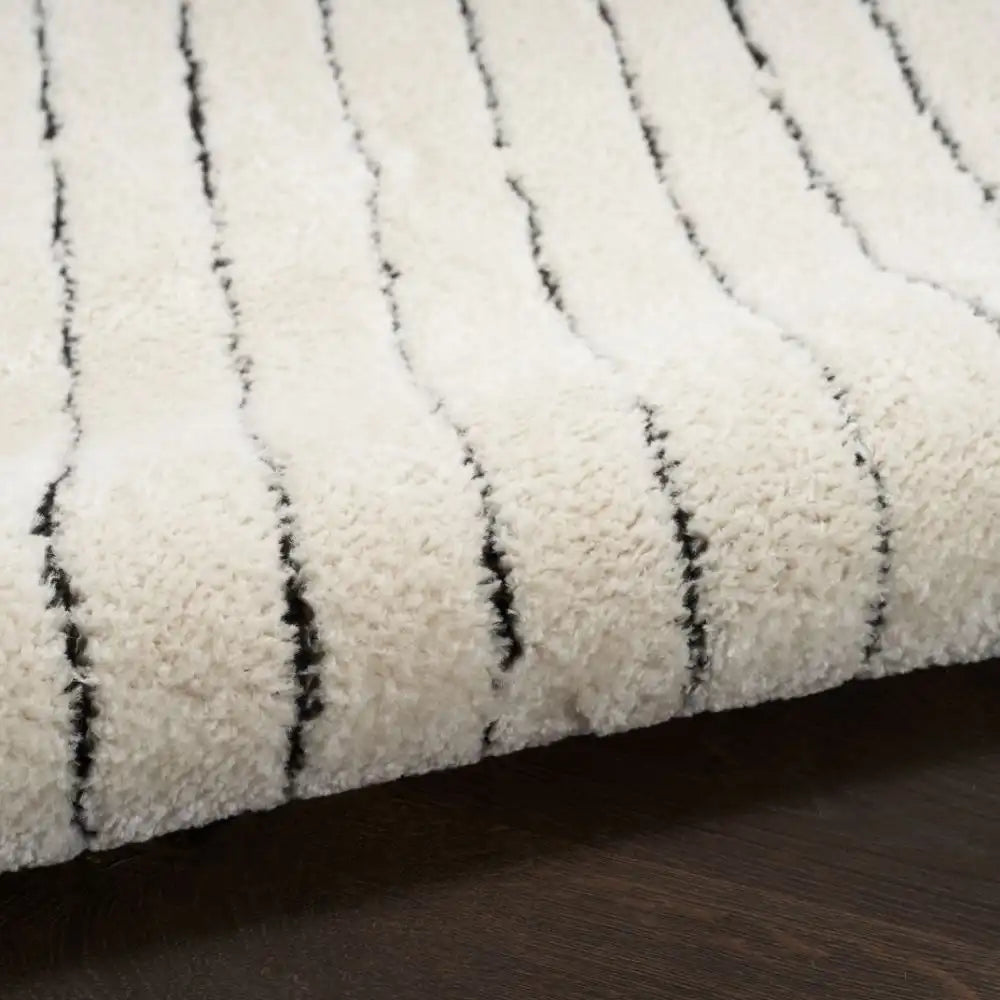 Modern Comfort MNC01 Ivory Black Rug RS