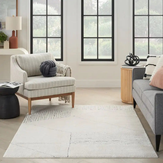 Modern Comfort MNC02 Ivory Black Rug RS