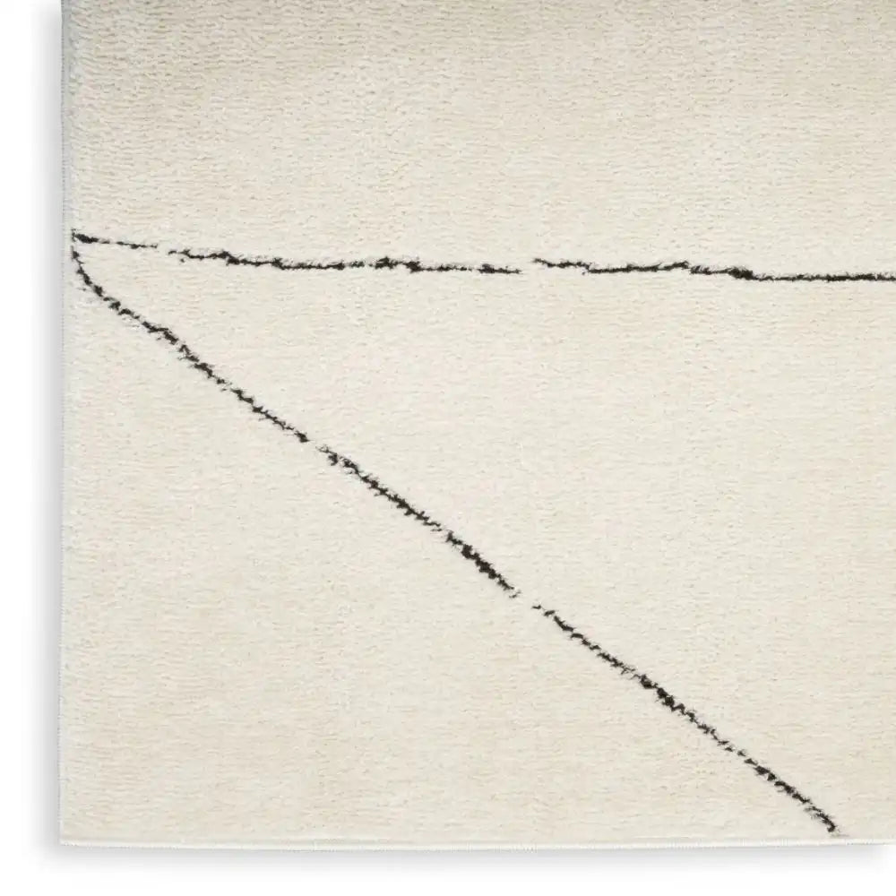 Modern Comfort MNC02 Ivory Black Rug RS